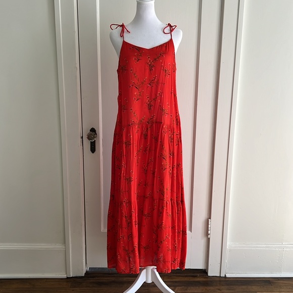 Kos Resort - Red Floral Sundress - Medium - Picture 8 of 11